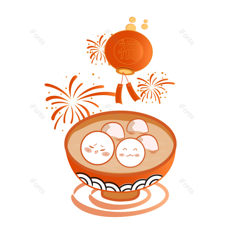 灯笼图片,烟花元素,元宵节PNG,元宵灯笼免抠素材